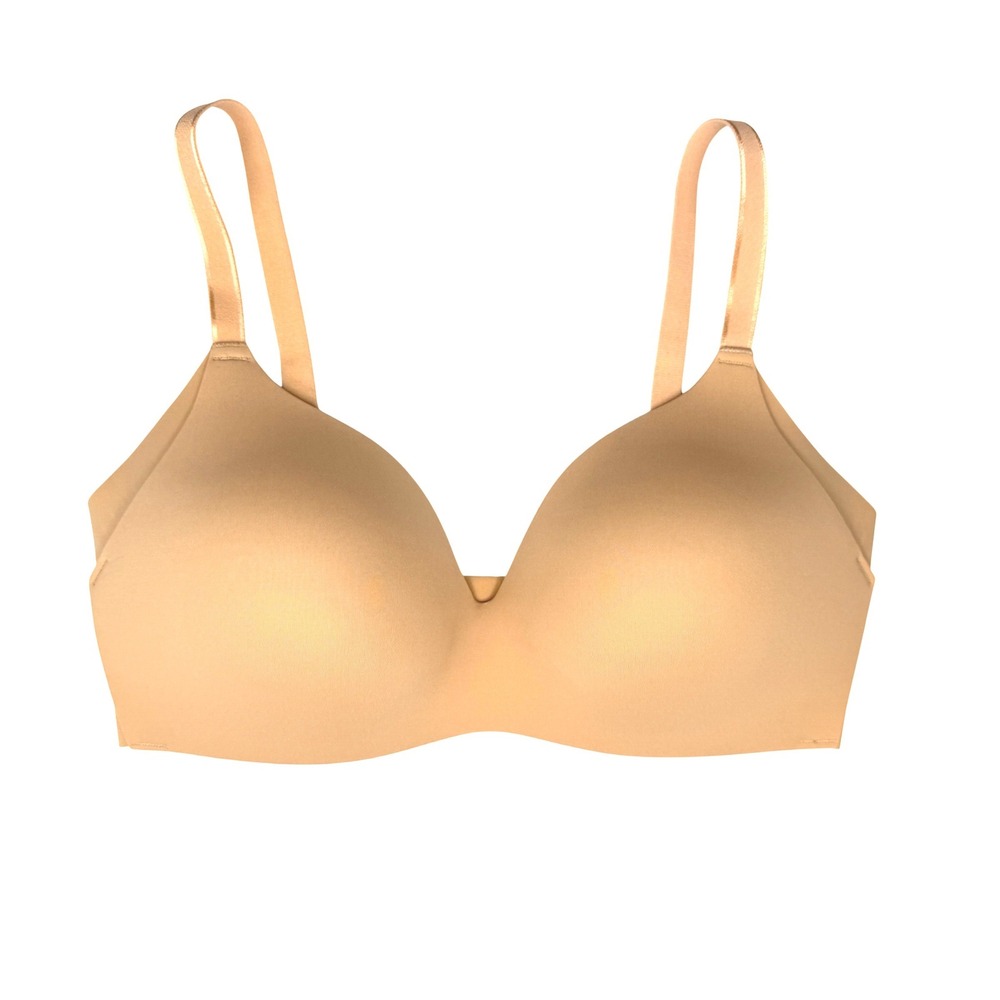 Knix WingWoman Wireless Bra Women Size 4 Beige‎ Excellent Seamless Everyday